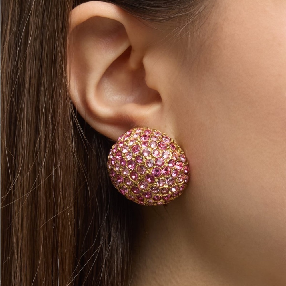 Oscar De La Renta Clip on Earrings